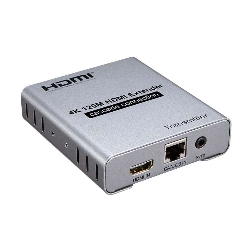 SZBITC HDMI удлинитель Каскадный петля выход 4 к через Cat5e/6 Ethernet кабель 120 м HDMI передатчик приемник с ИК - Цвет: TX