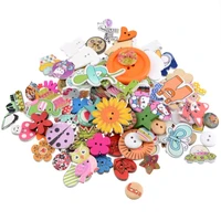 1050pcs flower 2hole wooden buttons for scrapbooking crafts diy baby children clothing sewing accessories button decoration