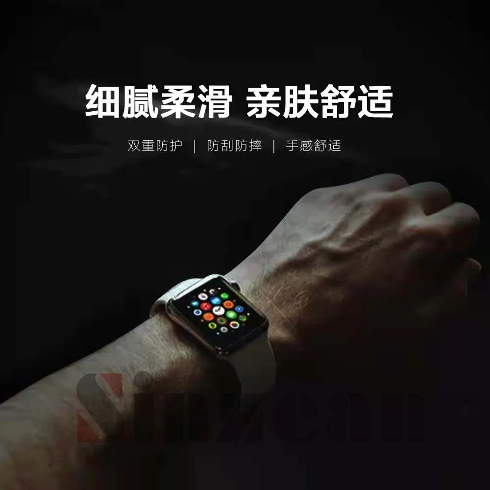 Гидрогелевая пленка для Apple Watch S7 45 мм 41 38 42 40 44 защитная задняя iwatch 7 6 5 4 3 2SE