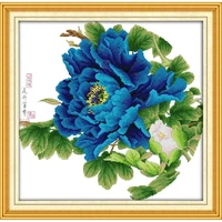 everlasting love blossom flower bring rich and honored chinese cross stitch kits ecological cotton stamped christmas decoration