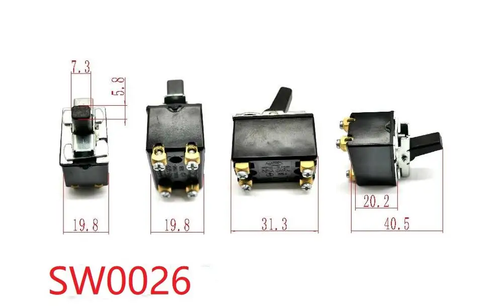 

5PCS SW0026 Angle Grinder Switch Power Switch Accessories