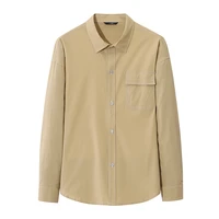 mens casual button solid shirt long sleeve lapel slim fit harajuku fashion street style mens white dark gray bottomed shirt