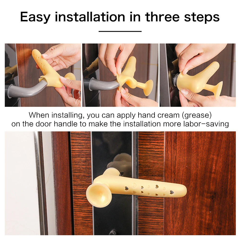 Силиконовая дверная ручка с защитой от столкновений чехол для ручки без