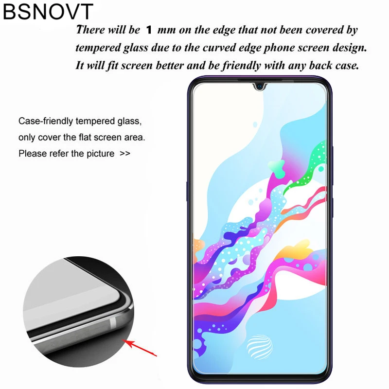 2 uds para vidrio Vivo Z5 Protector de pantalla del tel&eacute;fono pel&iacute;cula de vidrio templado para Vivo Z5 de vidrio para Vivo Z5 V1921A V1921T 6,38 pulgadas BSNOVT-1