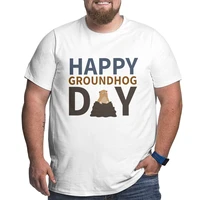 happy groundhog cute marmot best seller oversized t shirt mens high quality new design men t shirts o neck