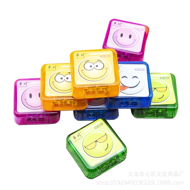 1 шт. Многофункциональная точилка для карандашей с одним отверстием и двумя