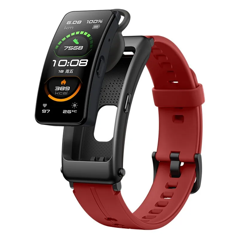Смарт-браслет Huawei band B6 Bluetooth сенсорный экран AMOLED наушники 2020 | Электроника
