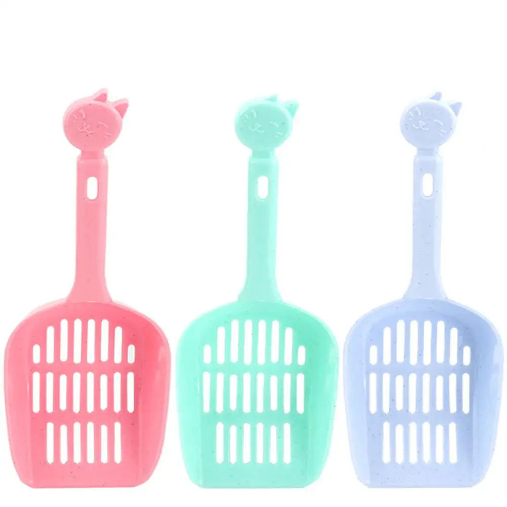 LanLan утолщенная пустотелая лопата для уборки кошачьих копыт с мультяшным