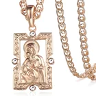 Ожерелье Davieslee с квадратной подвеской для мужчин и женщин, ожерелье из розового золота 585 пробы, модный подарок, 50 см, 60 см, DGP192