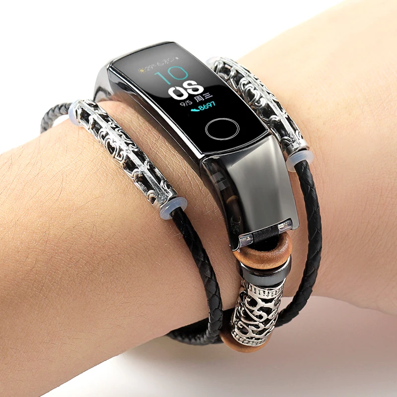 7780 Металлический браслет для huawei honor band 5 Миланская петля ремешок для honor band 4 сменный ремешок магнитная пряжка регулируемый размер - Цвет: 7780