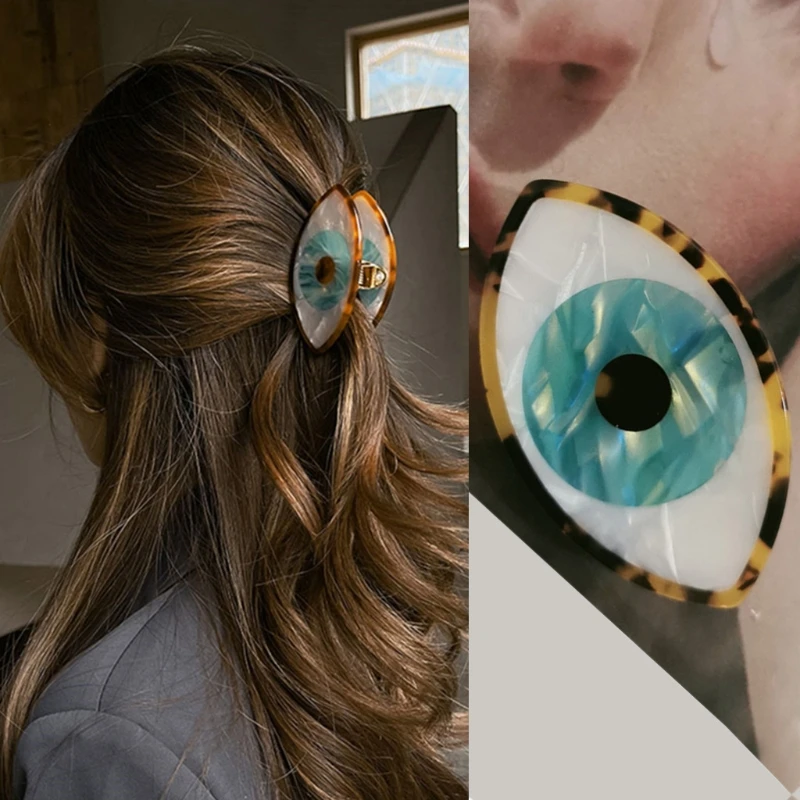 

Нескользящая акриловая заколка-пряжка для больших глаз, ладони, лица