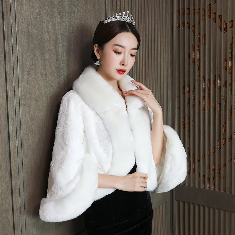 2020 Women Bolero Toreritas Mujer Wedding Dress Shawl Bridal Bridesmaid Cheongsam Winter New Long Sleeve Coat Thickened Warm | Свадьбы и