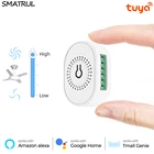 SMATRUL Tuya Wi-Fi Smart LED Скорость вентилятора Переключатель ЕС 220V мини стены вклвыкл модуль дистанционного электрического Управление для Alexa Google Home