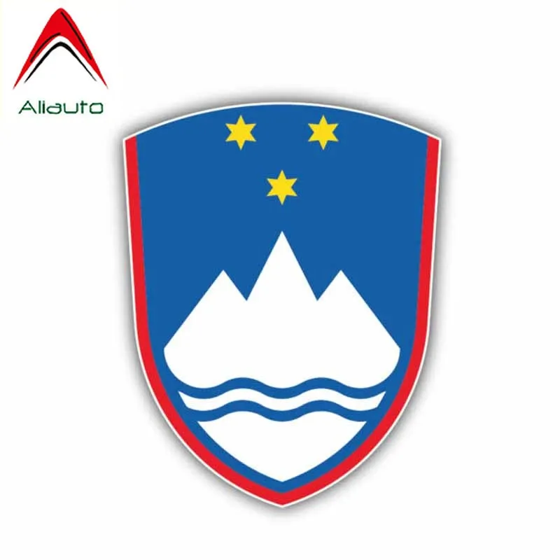 Автомобильная наклейка Aliauto флаг Словении герб оружия водонепроницаемая