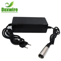 duxwire 42v3a lithium battery charger 100 240v li ion battery power pack high quality xlr plug eu us uk au