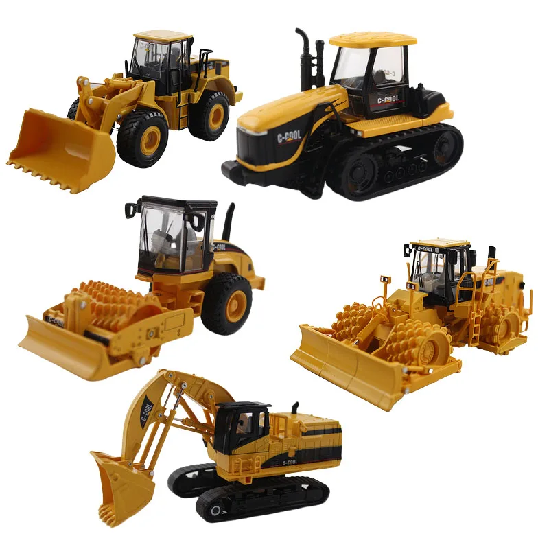 

1/64th 80003 Excavator Bulldozer Road Roller Engineering Vehicle Model Collection For Kids Toys Birthday Gifts C-COOL