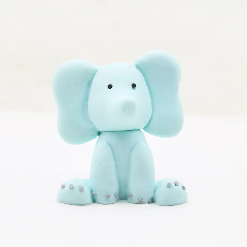 ELEPHANT Красивые украшения торта с изображением леса животных, лисы, белки, цветов, венок, гирлянда, топпер для торта, товары для детского дня рождения - Цвет: ELEPHANT