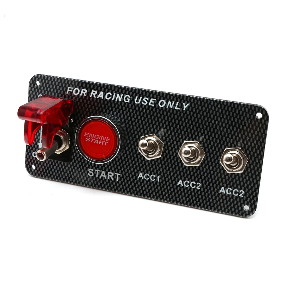 Гоночный автомобиль углеродного волокна Панель тумблер зажигания двигателя