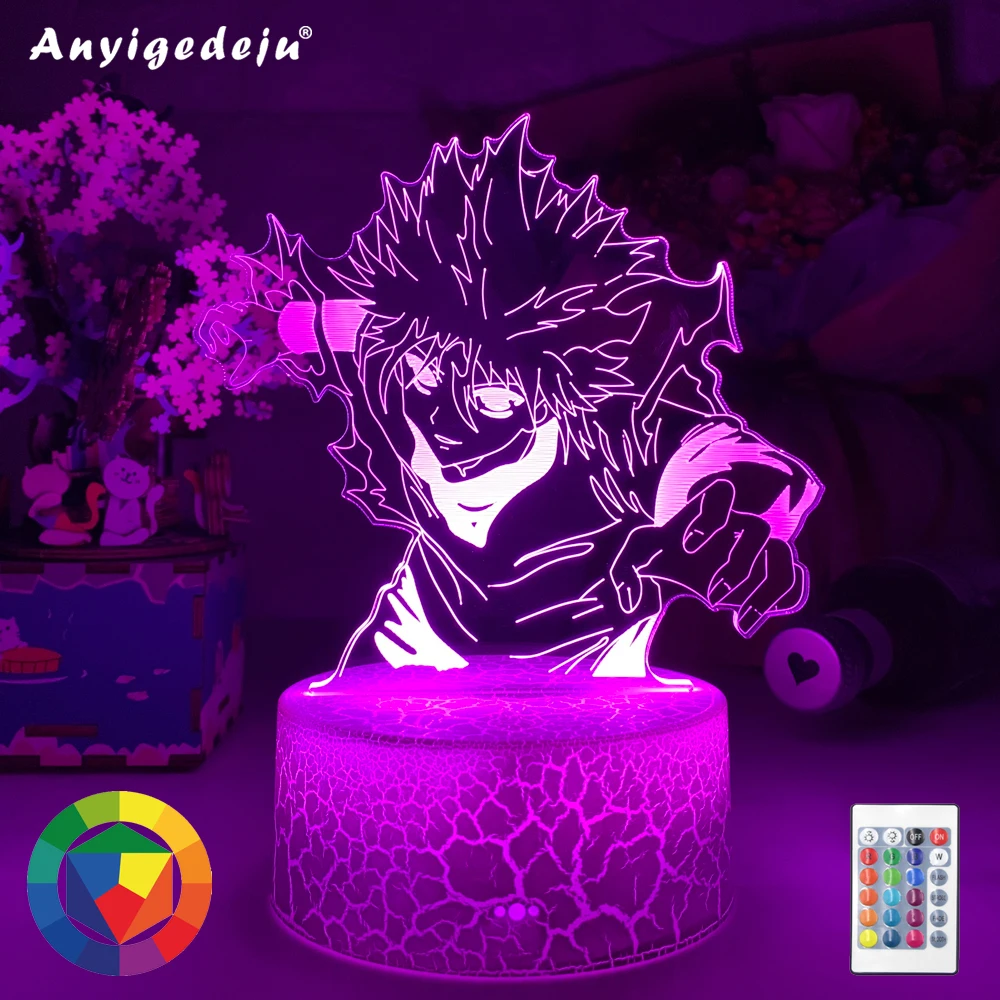 Новейший японский аниме Killua 3d светодиодный светильник для спальни Декор
