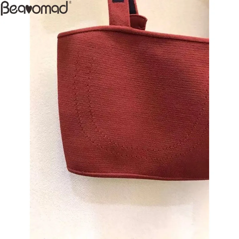 Bearomad Summer Women 2021 Fashion Beach Vacation Sexy Strapless Super-Short Coat+Slim Skinny Shorts