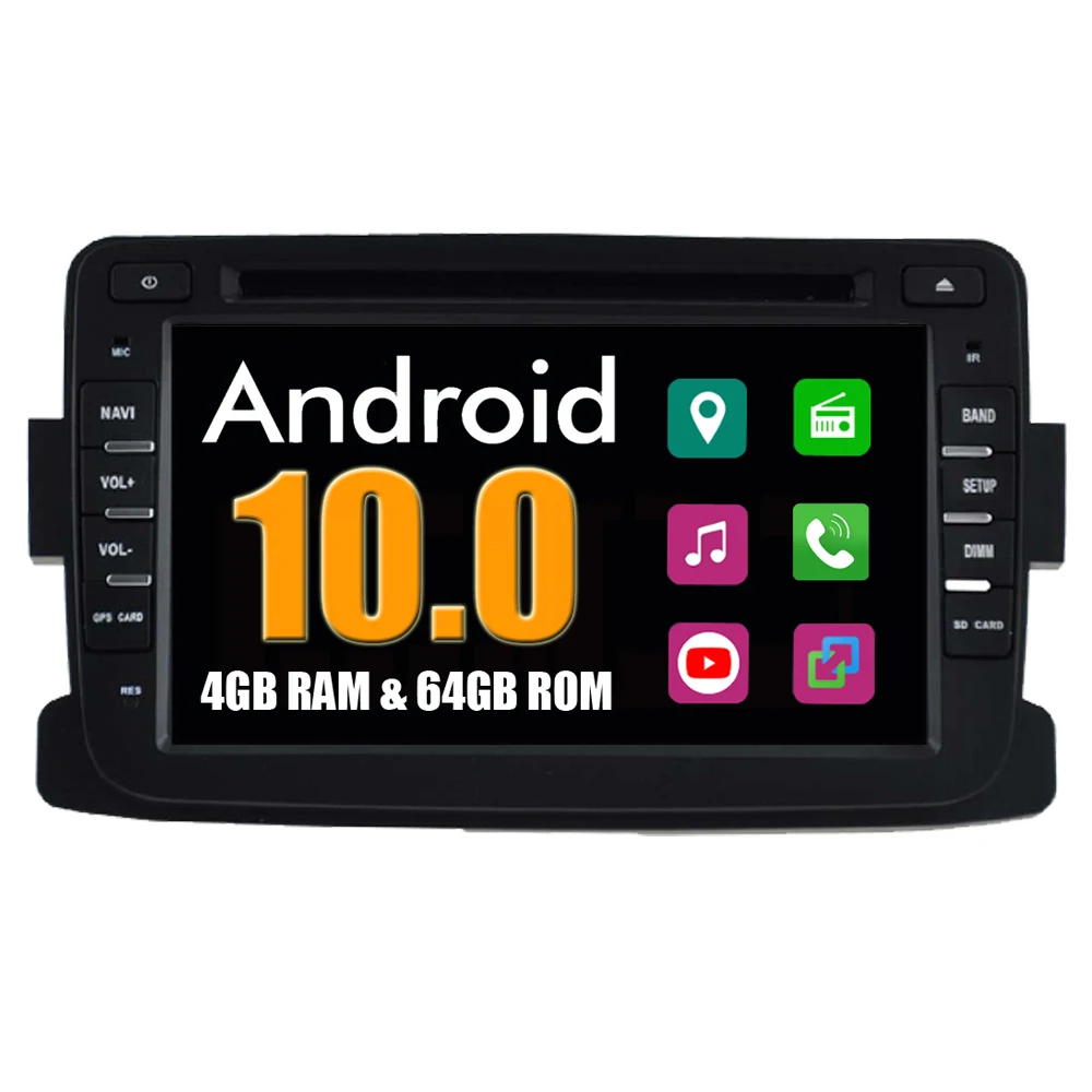 Автомобильное радио стерео DVD GPS-навигация медиаплеер для Renault Dokker Dacia Duster Logan Sandero