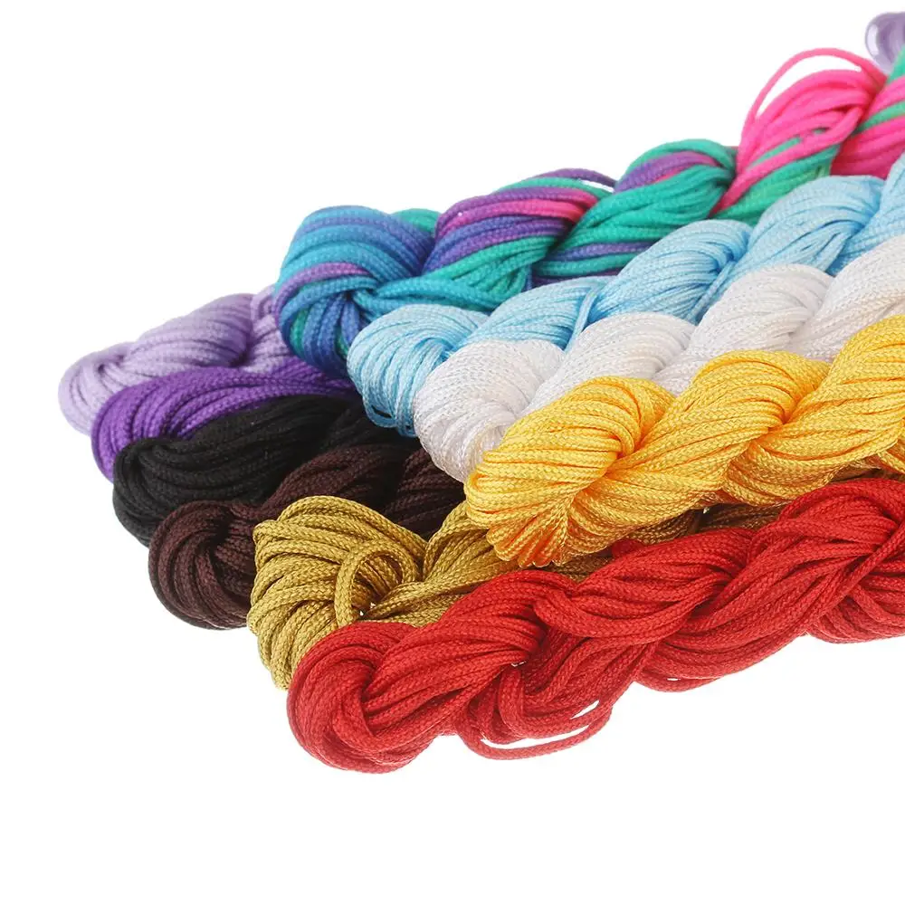 Кожаный вощеный макраме нейлоновые нити шнуры с хвостом черные 28 м/лот 1 мм сделай