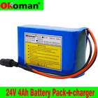 Оригинальный литиевый аккумулятор 24 В 4 Ач 18650 25,2 в 4000 мАч для электрического велосипеда мопедаэлектрическоголитий-ионного аккумулятора