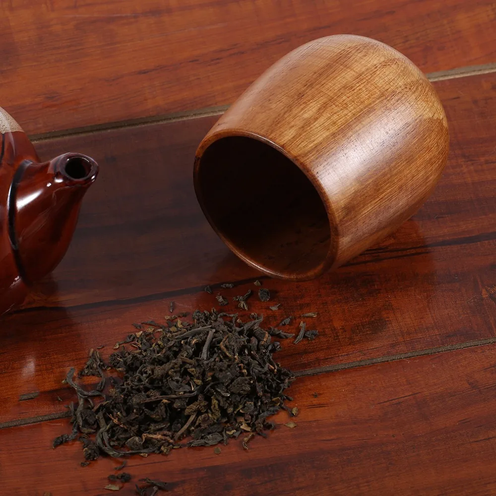 Китайский стиль 200 мл Ретро ручной работы натуральный деревянный чашка кофе чай