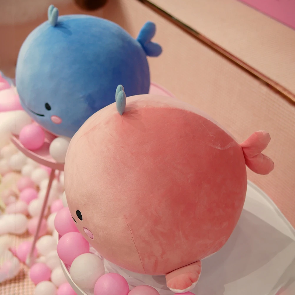 Милые плюшевые игрушки 15 см Мультяшные милые мягкие голубой кит кавайная