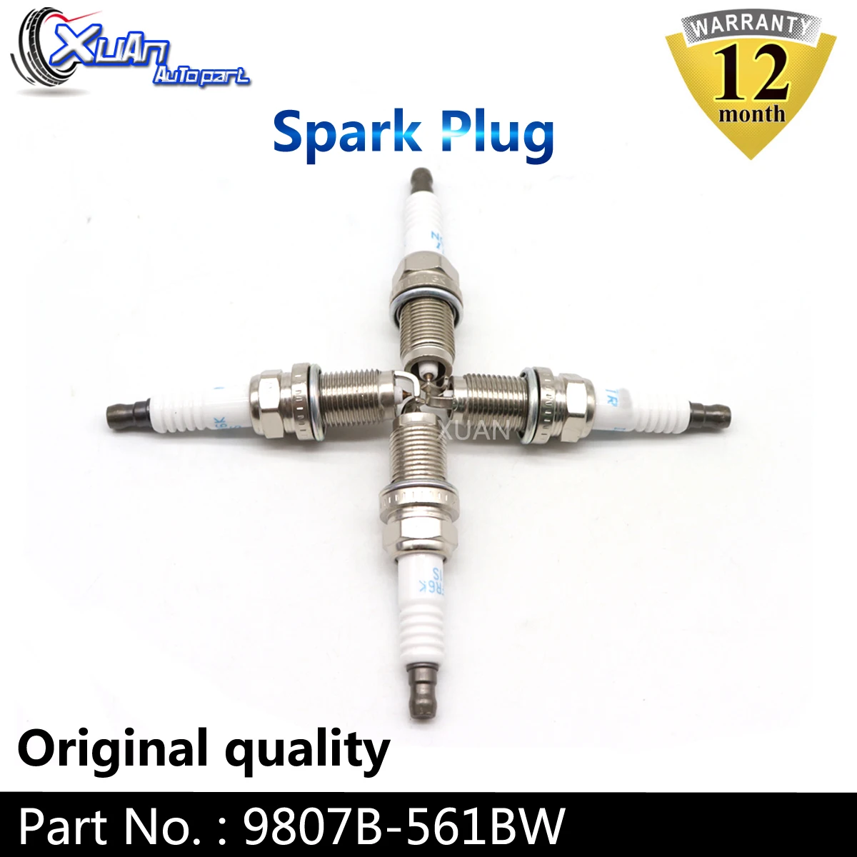 Сюань 4 шт./лот иридиевая Свеча зажигания 9807B 561BW для Honda Civic CR V FR 2006 2011 1.8L IZFR6K 11S