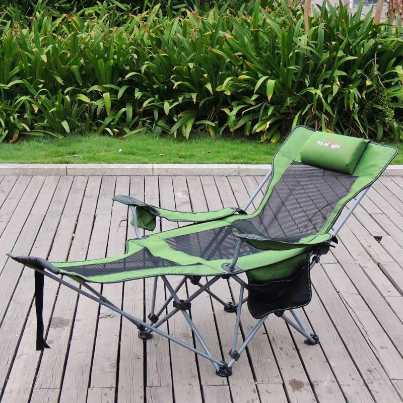 구매 가벼운 무게 조절 갑판 의자 야외 정원 접이식 사무실 점심 시간 소프트 시트 휴대용 캠핑 피크닉 바베큐 해변 의자