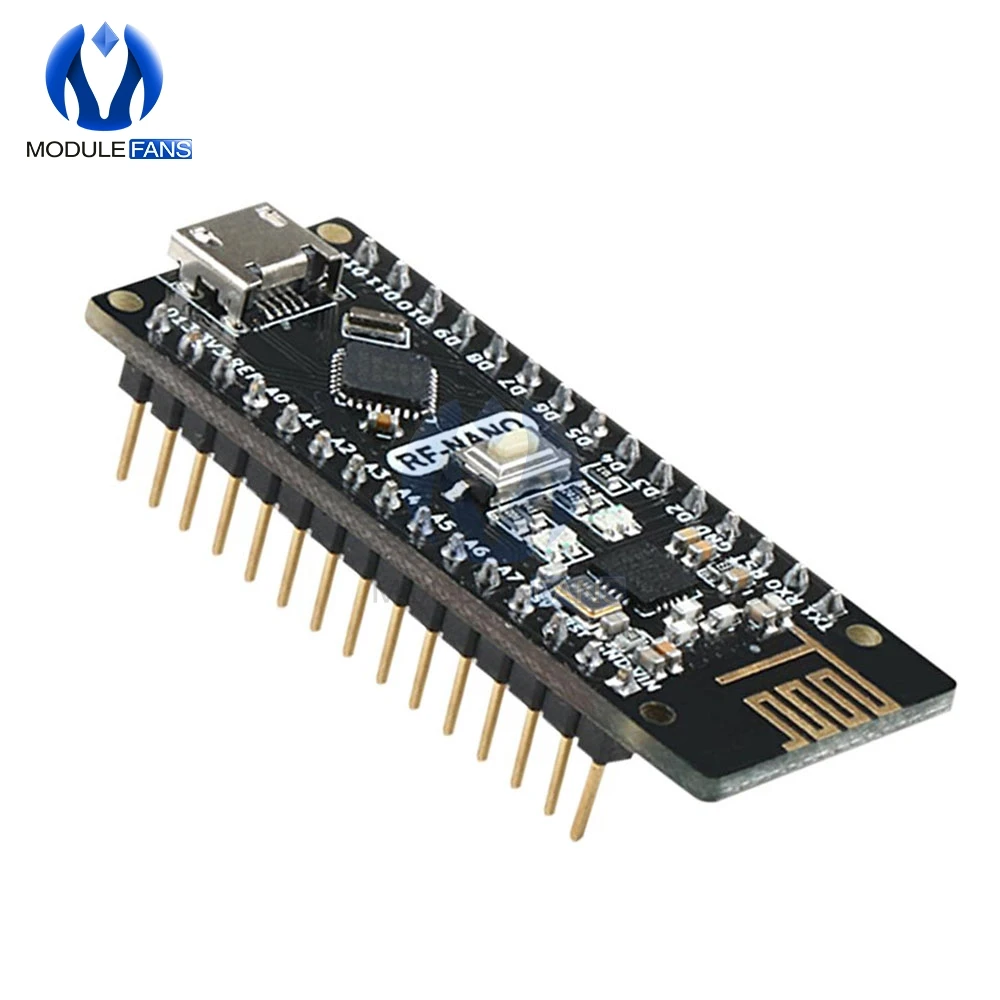 RF-Nano V3.0 Micro USB плата ATmega328P QFN32 5 в 16 м CH340 интегрированная NRF24l01 + 2 4G Беспроводная для