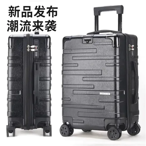 Zipper KLQDZMS 2" 22" 2" 26" 29 дюймов Модный Дорожный чемодан с алюминиевой рамой, Скалка багажа, Спиннер на колесах, Мужская Женская тележка, чехол - Цвет: Zipper
