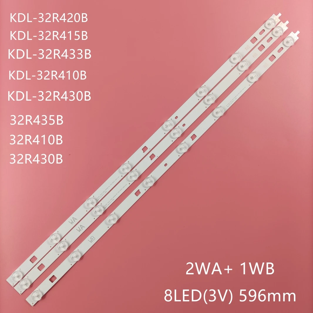 Новый 8LED светодиодная подсветка полосы для Sony 32 &quotТВ KDL 32R433B 32R435B 32R410B 32R420B 32R430B LG