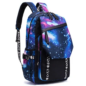 Рюкзак для мальчиков с usb-зарядкой, школьный портфель из ткани Оксфорд для учеников начальной школы и средней школы, водонепроницаемая вместительная сумка для компьютера