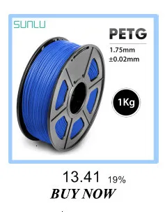 1,75 мм нить для 3d принтера PETG 1 кг с катушкой SUNLU Обычная брендовая нить PETG без пузырьков 395 м/рулон