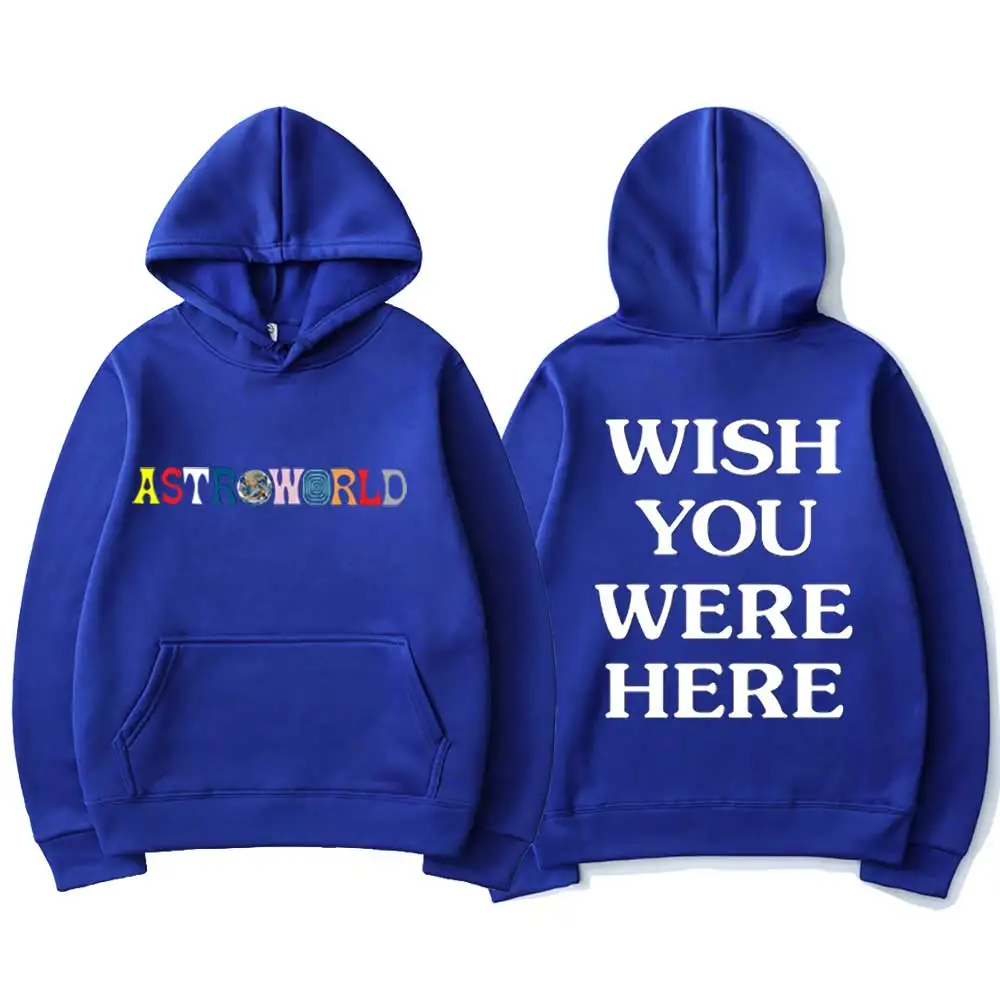 С серебряным принтом Трэвиса Скотта ASTROWORLD WISH YOU WERE HERE толстовки с буквенным