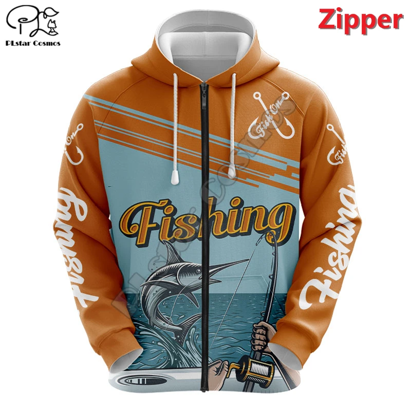 

PLstar Cosmos Summer Fishing 3D Print Fashion Mens/Women Hoodies Zip Hooded Funny Sweatshirt Oversize Casual Clothing Style-1