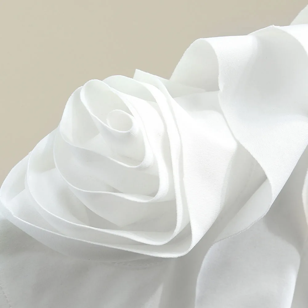 

2021 Women T-shirt Fashion Spring And Summer New Korean Style Flower Ruffled Round Neck Short-sleeved Female Slim Casual Tops