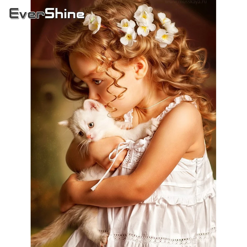 Evershine Бриллиантовая живопись портрет полный набор для вышивки Хрустальная