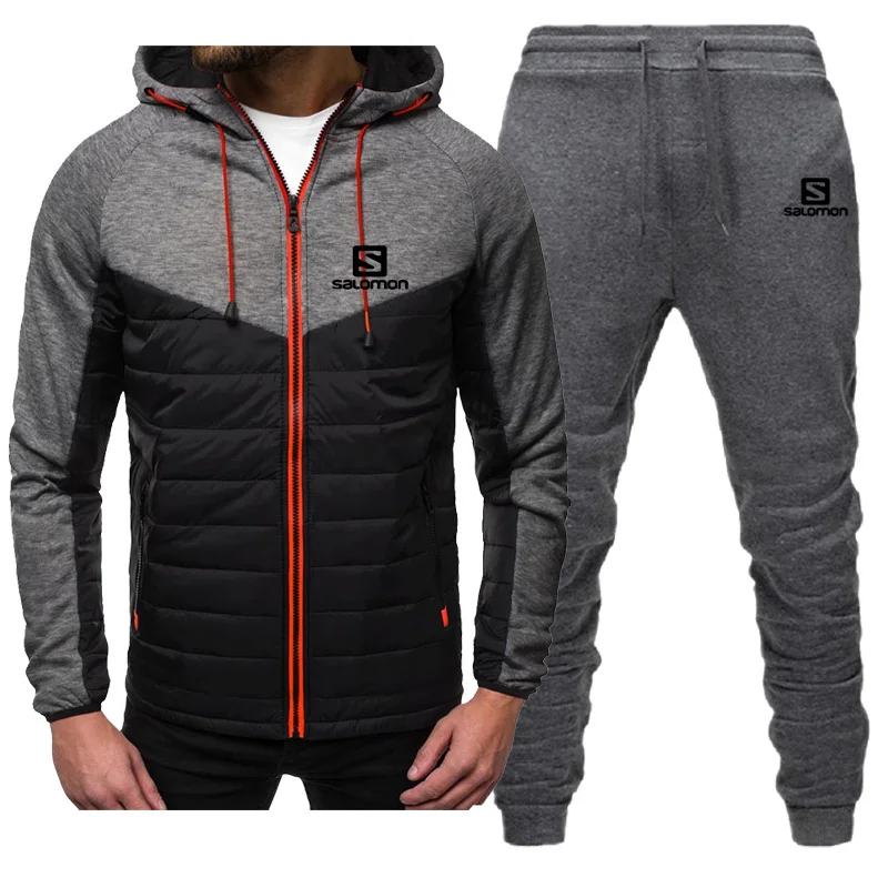 

New 2 Pieces Sets Tracksuit S Printing Men Hooded Sweatshirt+pants Pullover Hoodie Sportwear Suit Casual Sports Size S-3XL