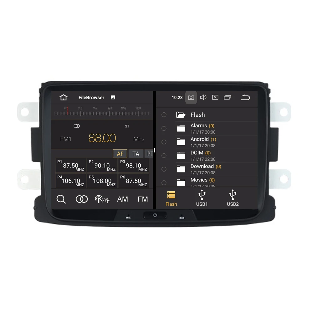 Автомобильный мультимедийный плеер RoverOne Android 9 0 для Renault Duster Dacia Dokker beargy Sandero Captur Lada