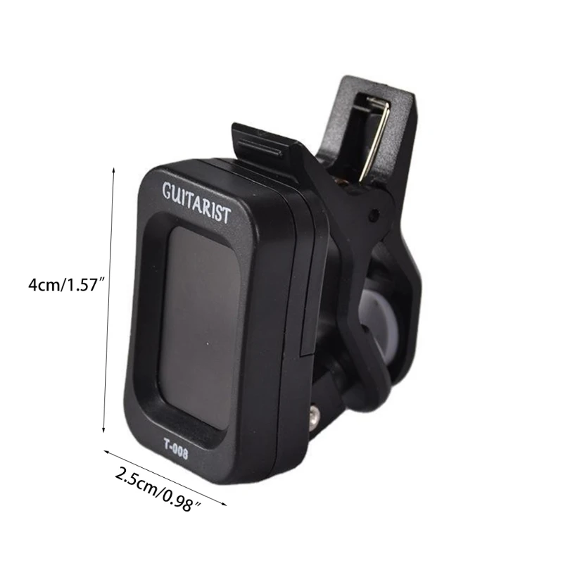 

Professional Instruments AccessoryLCD Display Screen Rotatable Clip-on Guitar Tuner Bass Violin Ukulele Universal Tuner