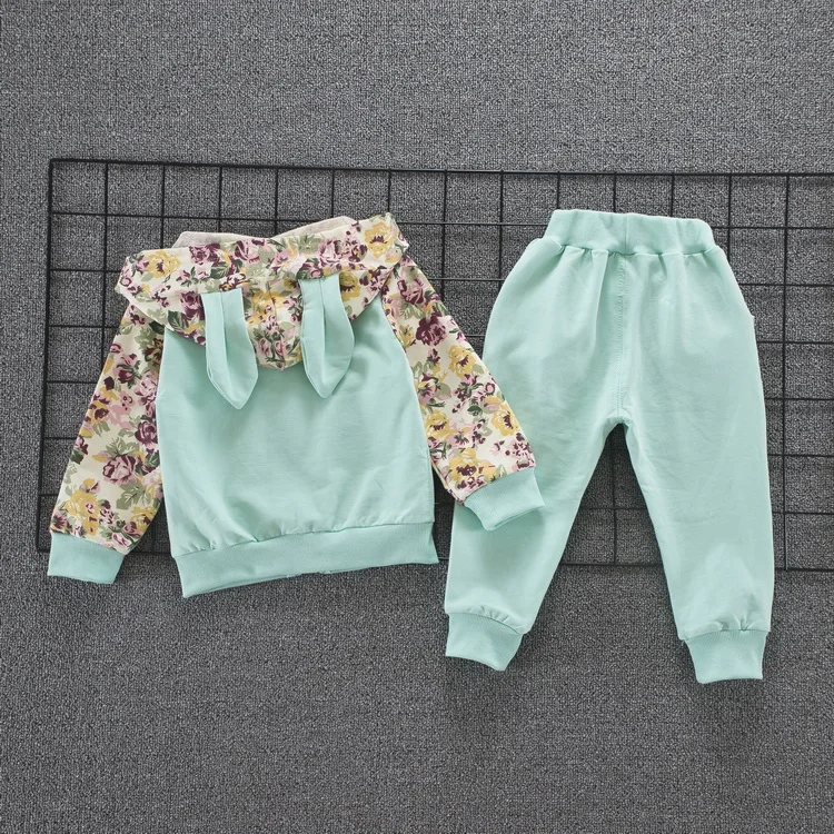 Детский длинный костюм с принтом на весну/осень|Комплекты одежды для девочек| |