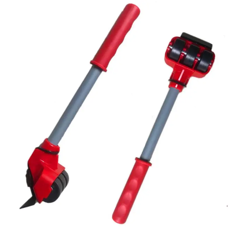 

Furniture Mover Tool Set Heavy Stuffs Transport Lifter 4 Wheeled Mover Roller with Wheel Bar Moving Device