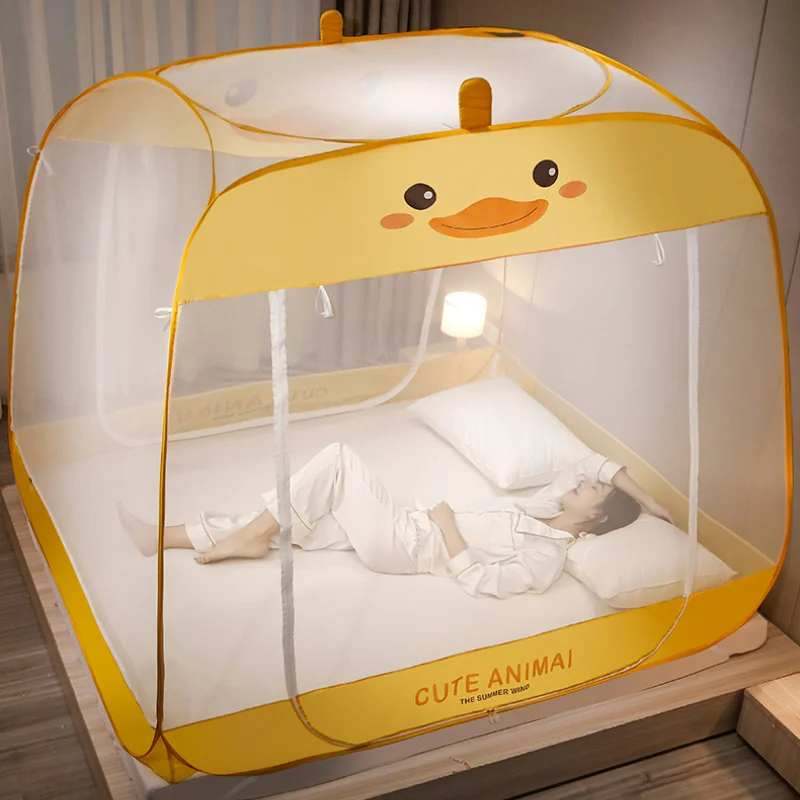 

Foldable Mosquito Net Free Installation Kids Bed Canopy Anti Fall Mosquito Net Mongolian Yurt Moustiquaire Bed Decoration BS50NM