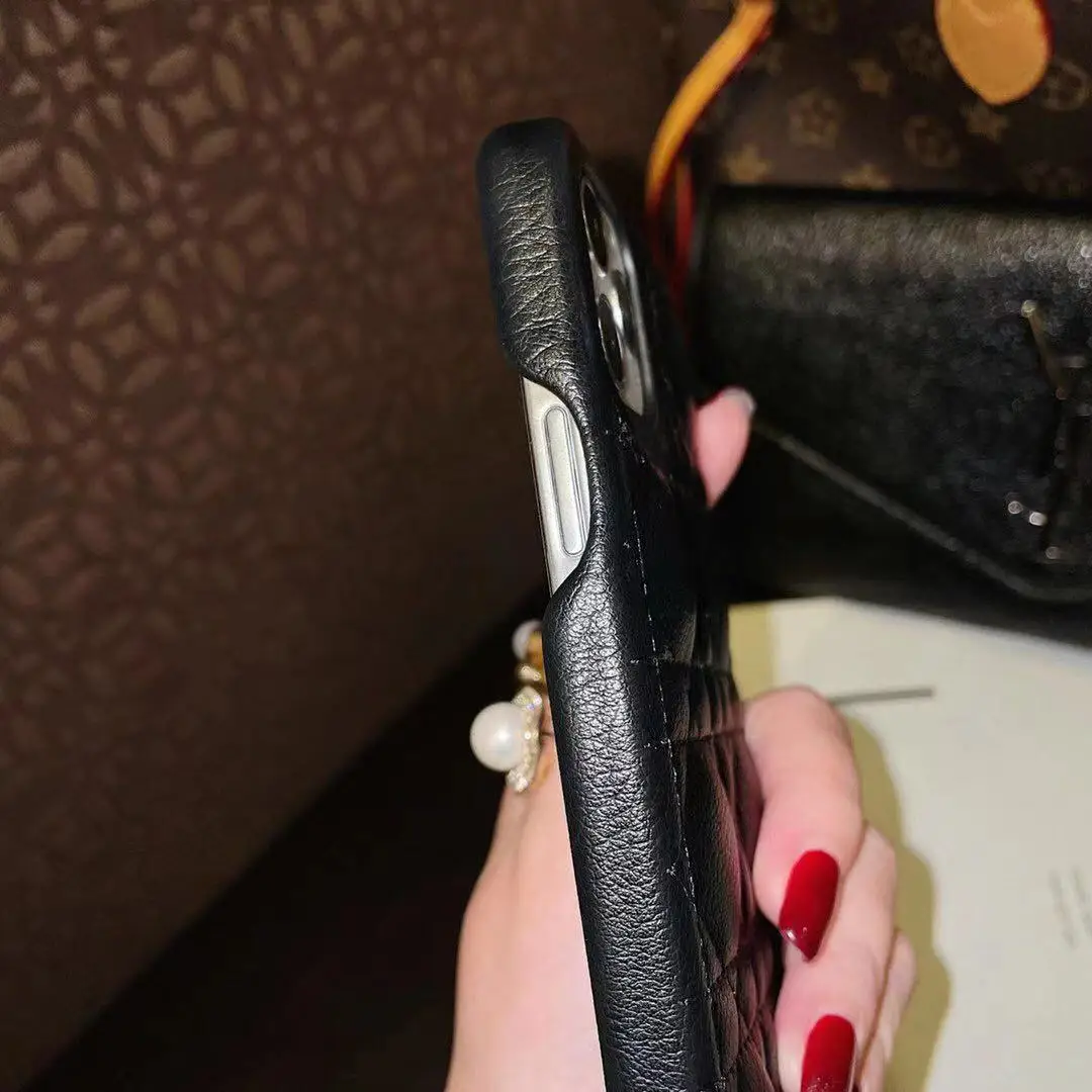 

Dr luxury original design chain Crossbody leather protection accessory case For iPhone 12 11 Pro X XS Max XR phone back Cover