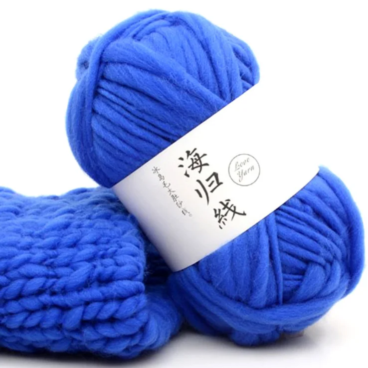 Mylb крупная шерстяная пряжа очень громоздкое вязание на руке Исландская толстая