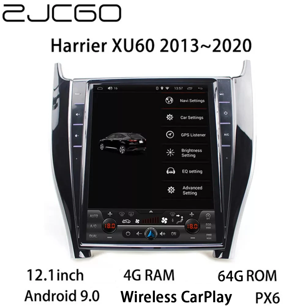 

Car Multimedia Player Stereo GPS NAVI DVD Radio Navigation NAVI Android Screen for Toyota Harrier XU60 2013~2020