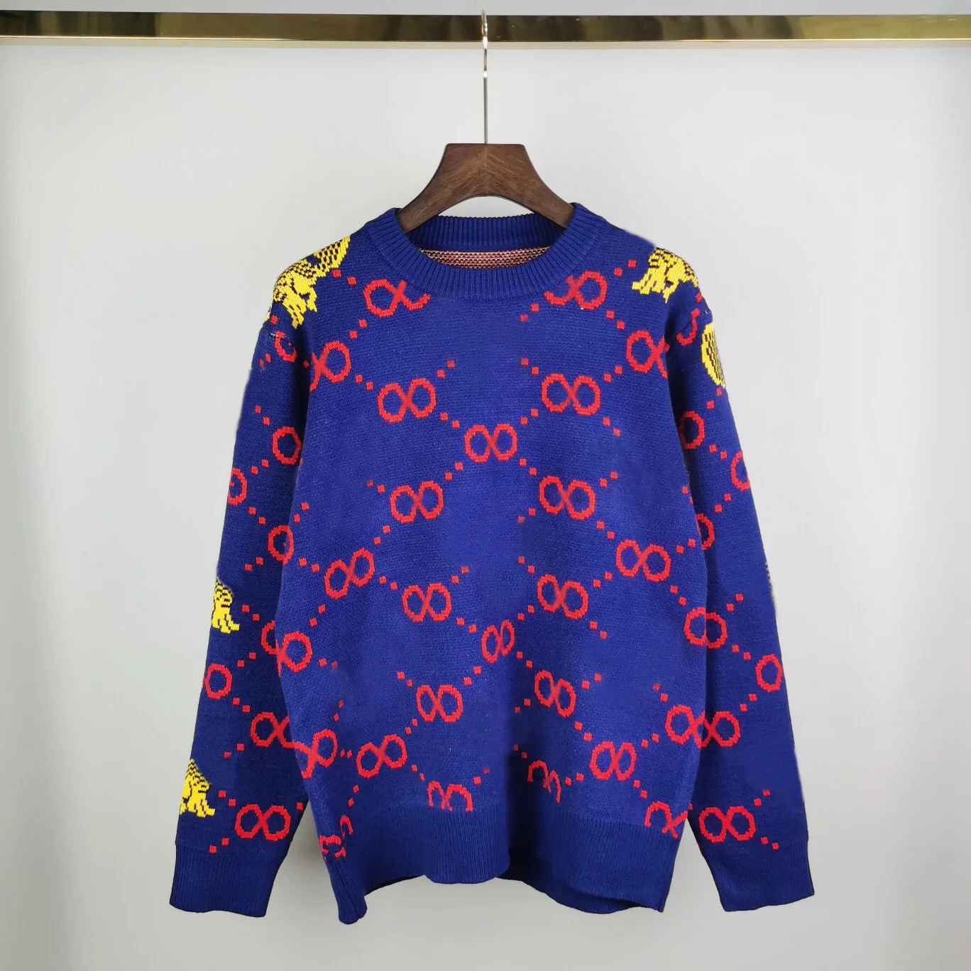 

2021 Brand Hot Sale Autumn Winter Vintage Retro Embroidery Knitted Sweater Women Men Casual Autumn Warm Cotton Pullover